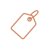 Vector pictogram of members-only prices from our online wine shop