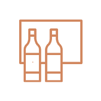 Vector pictogram of access to purchase museum wines and limited editions