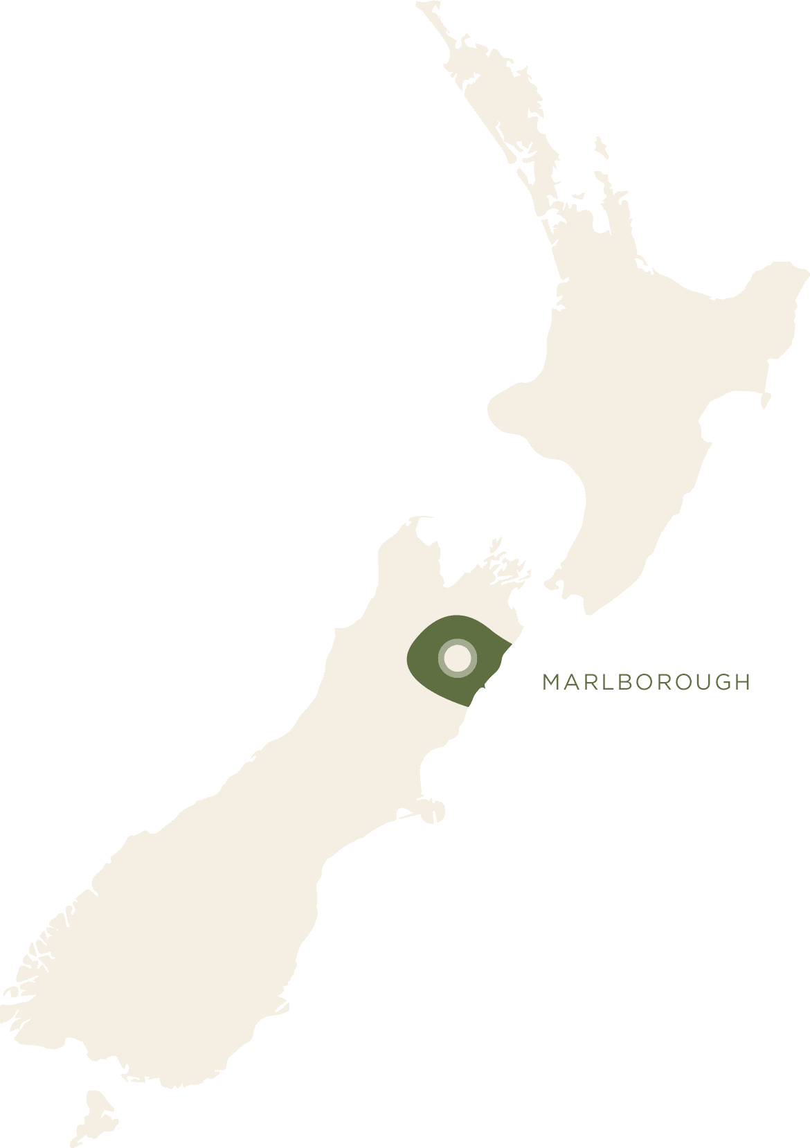 Marlborough in New-Zealand map