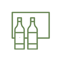 Vector pictogram of access to purchase museum wines and limited editions