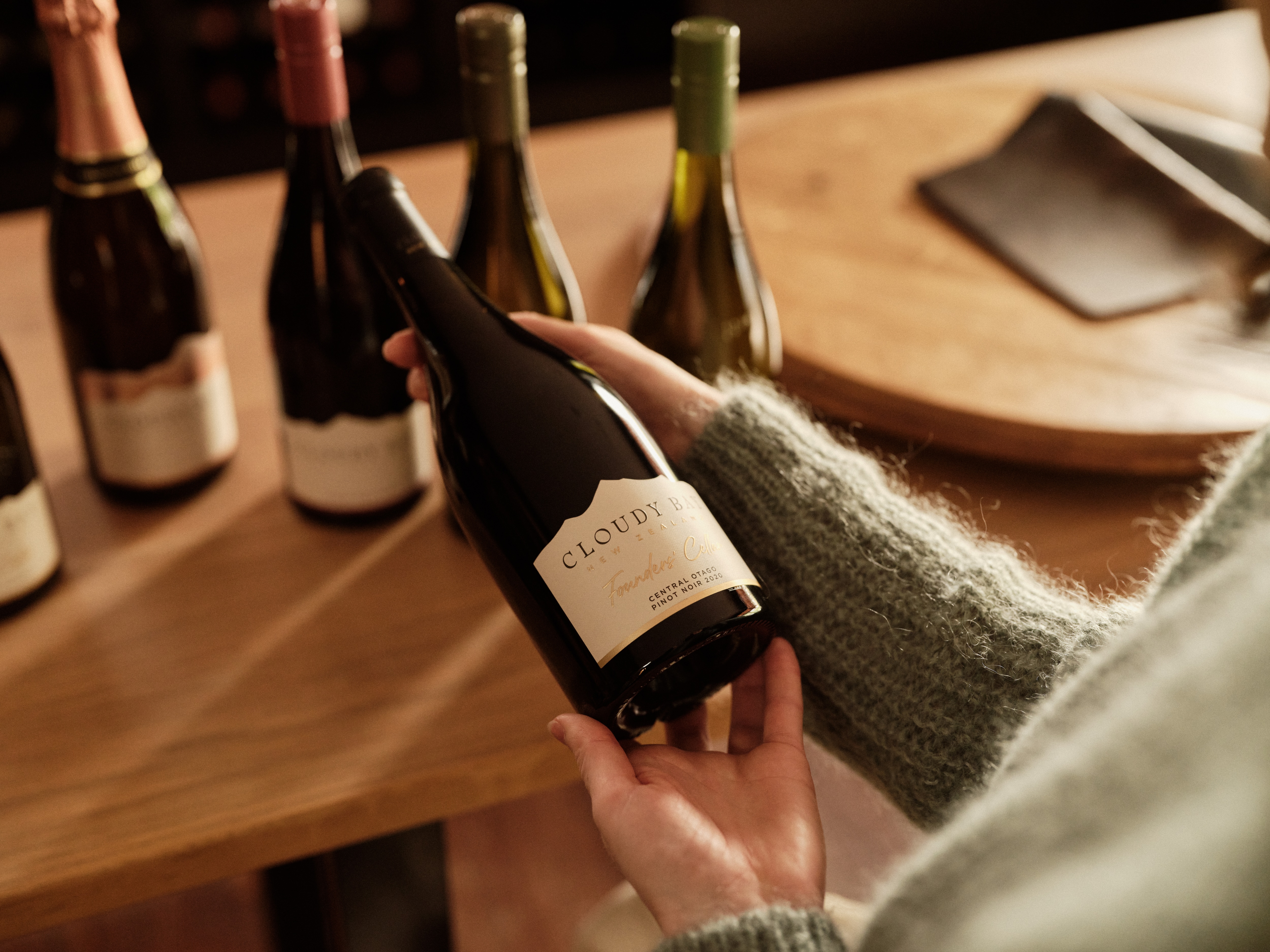 Wine Club selection Founder's Cellar bottle