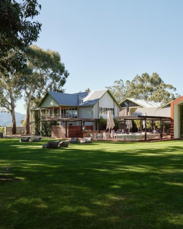 Exterior of Cloudy Bay's Marlborough tasting rooms