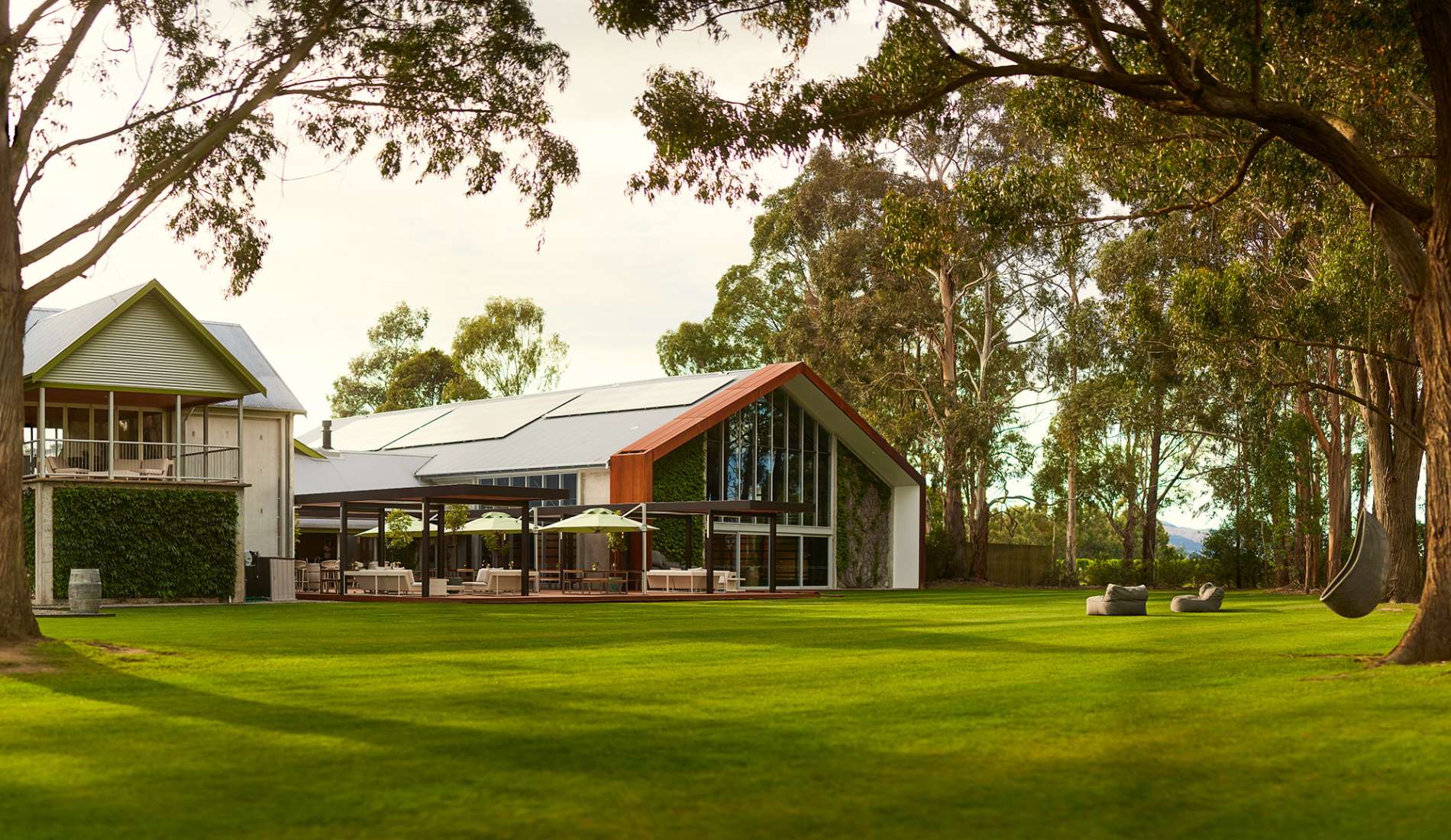 Exterior of Cloudy Bay's Marlborough tasting rooms
