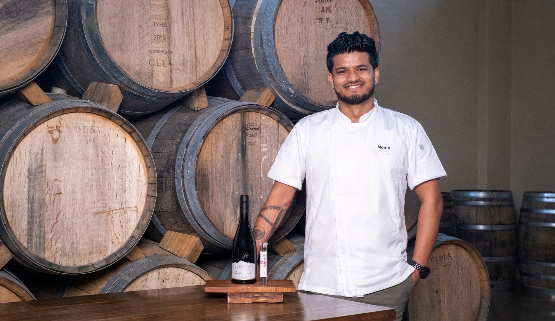 Chef Momo at the Cloudy Bay Shed