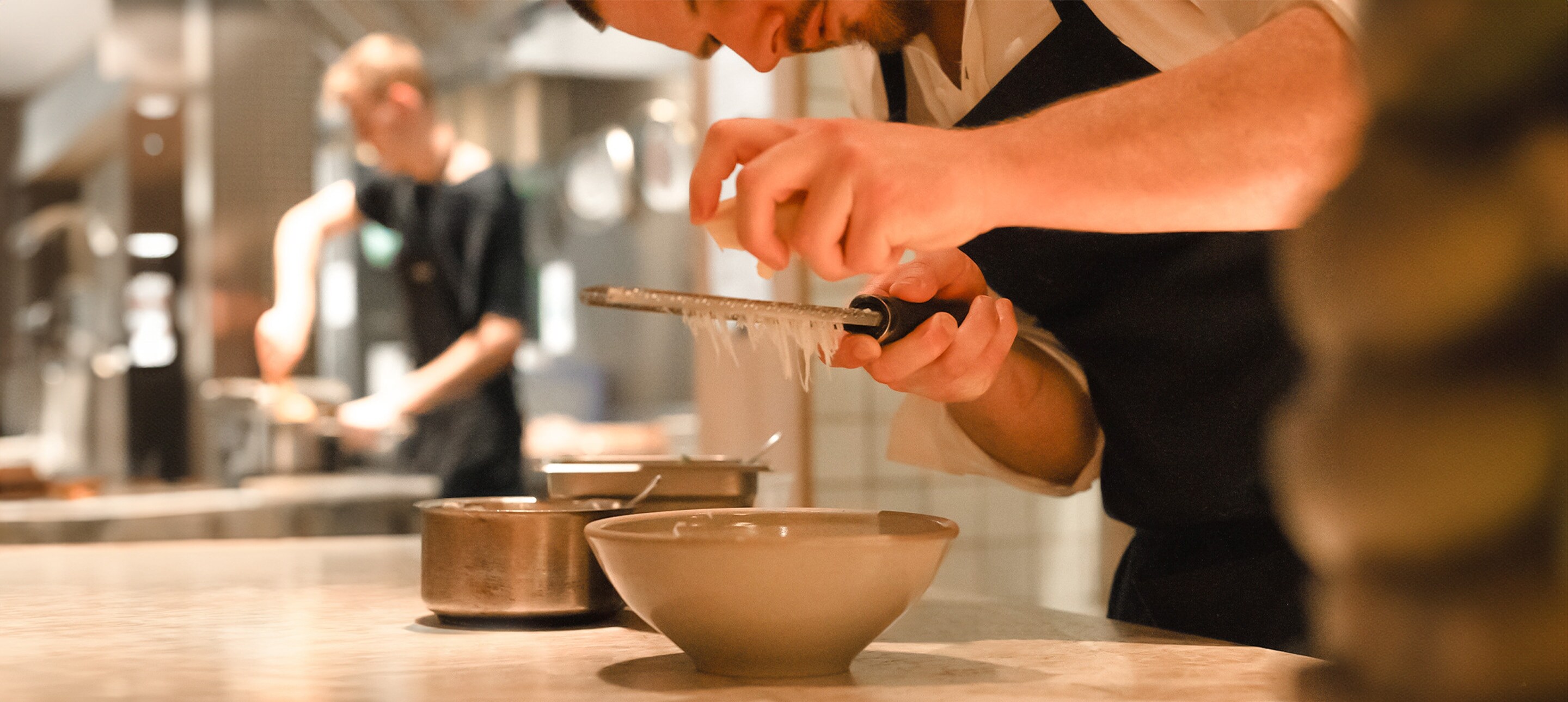 chef plating food