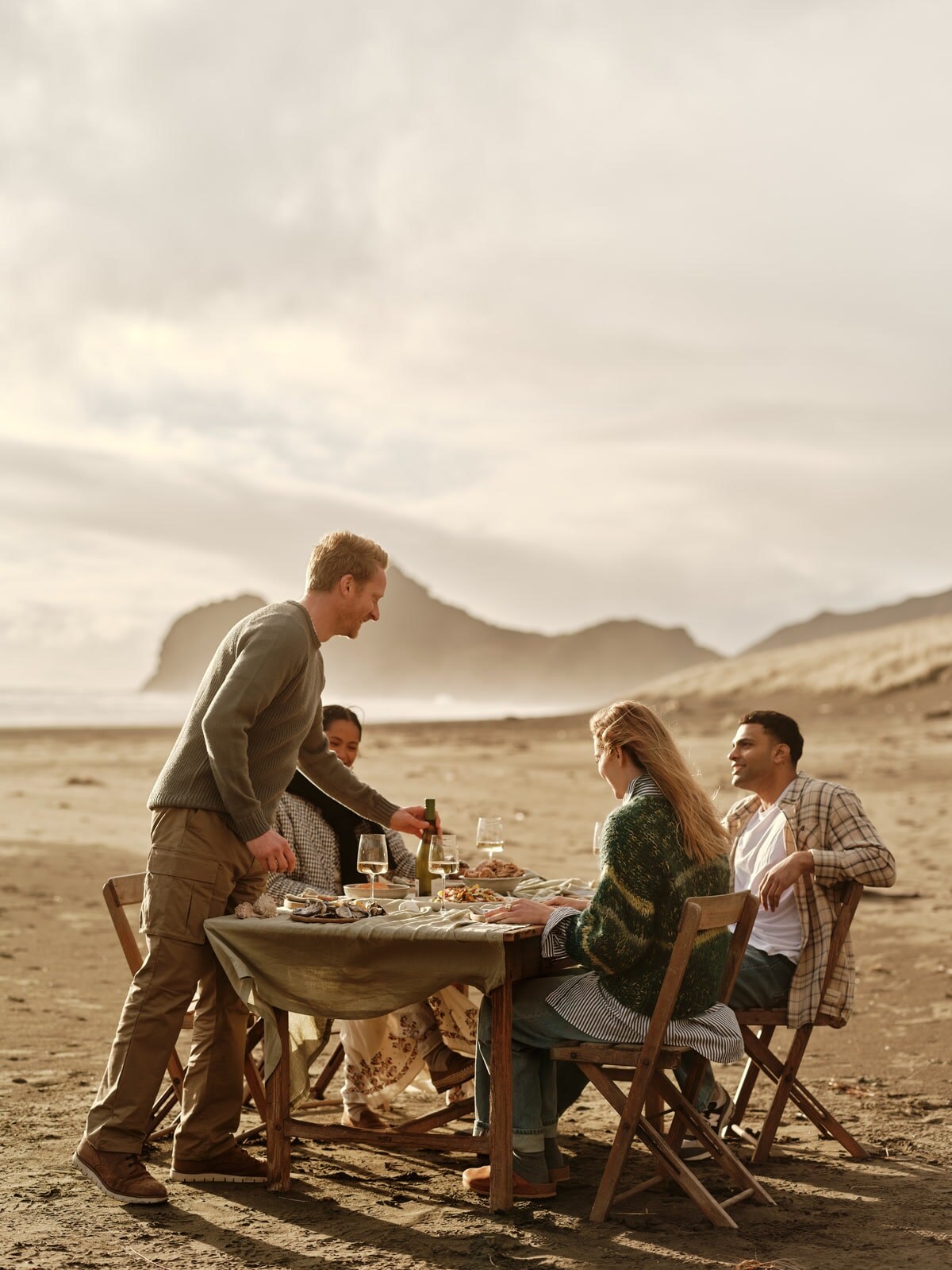 toby and friends at table