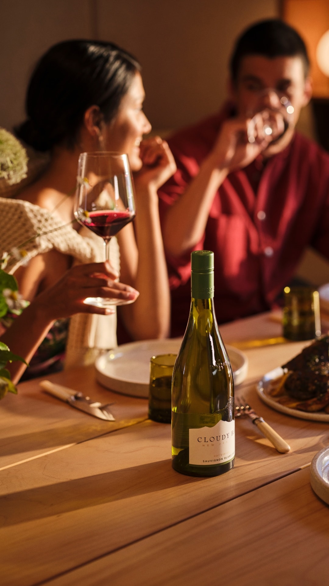 friends enjoying dinner