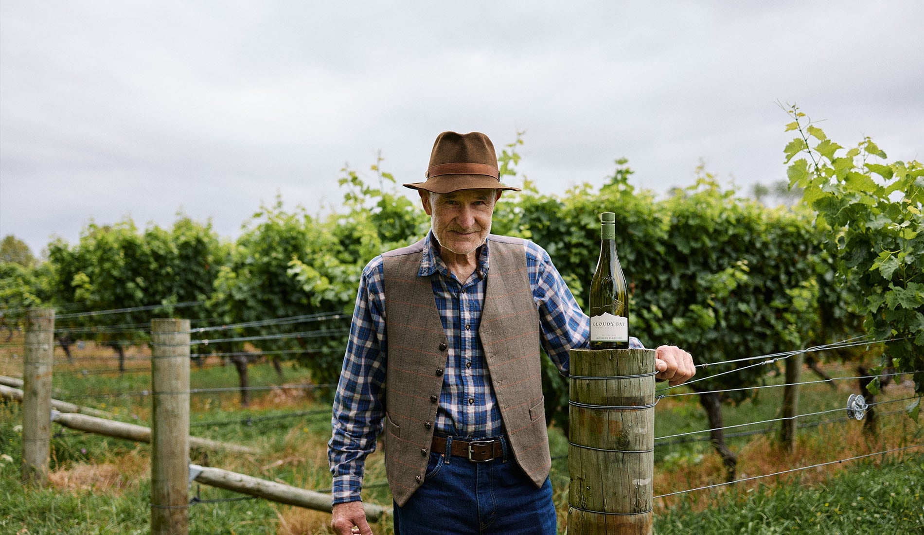 David Hohnen in the vineyards