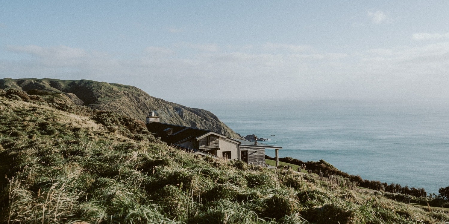 Boomrock offers a breathtaking landscape overlooking the Marlborough Sounds — the perfect setting to experience Cloudy Bay.