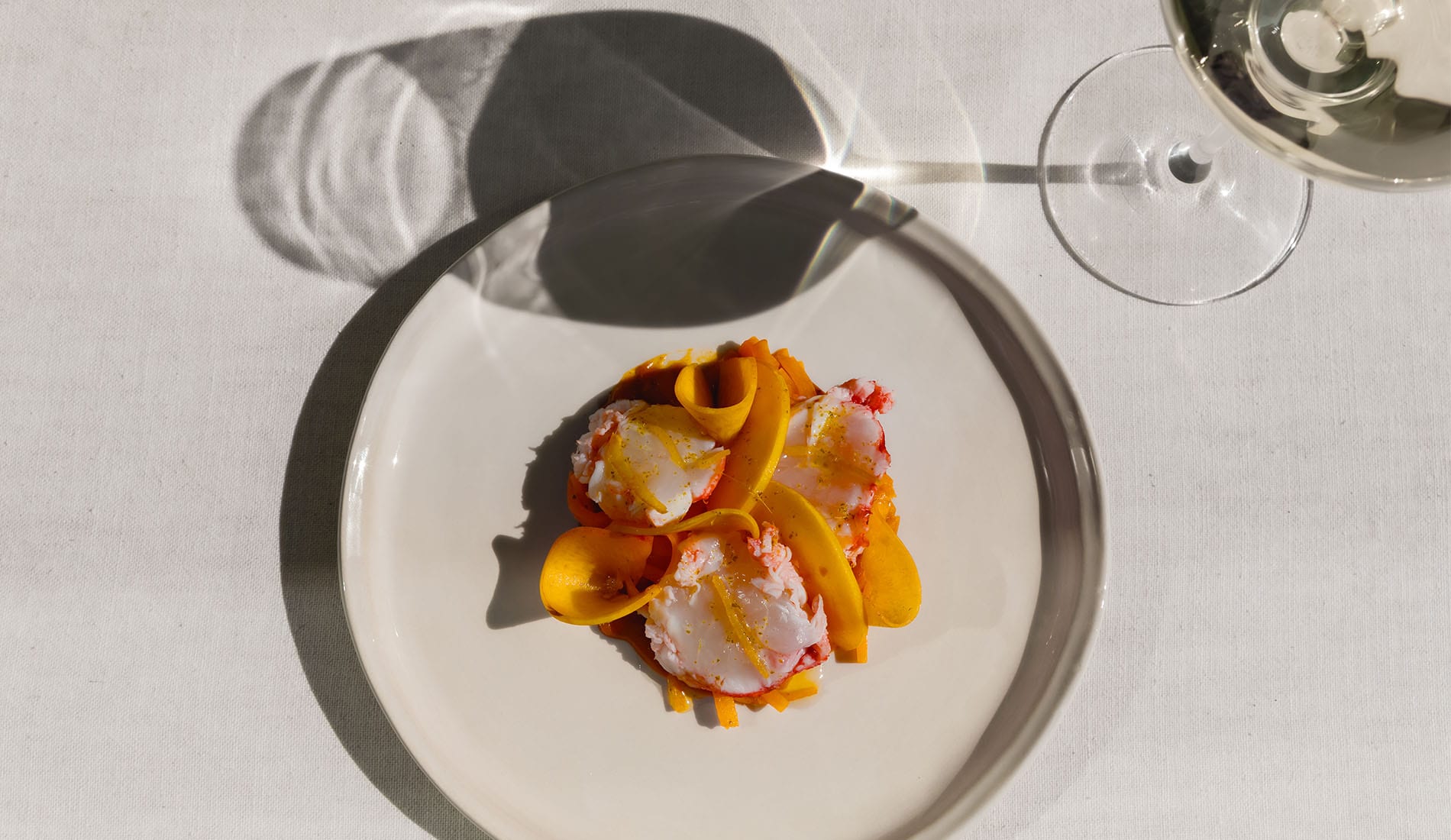 Crayfish, Peach, Butternut & Preserved Lemon 