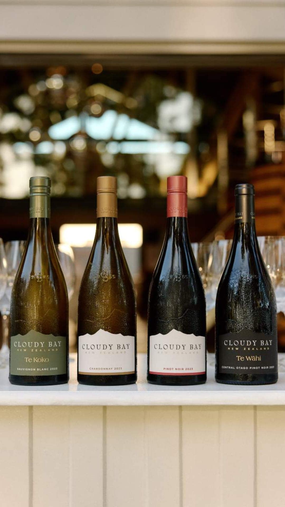 four bottles of cloudy bay