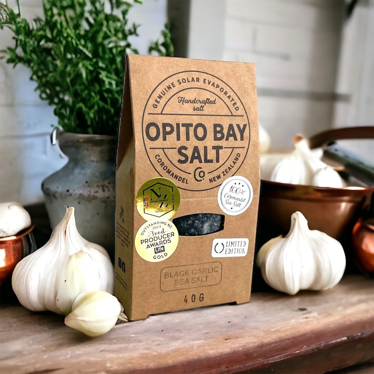 Opito Bay Salt Black Garlic