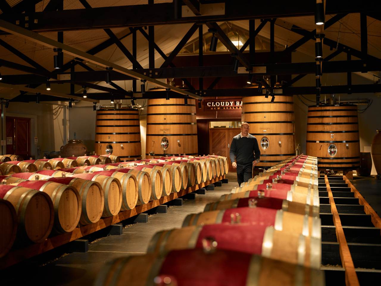 nikolai walking through barrel hall