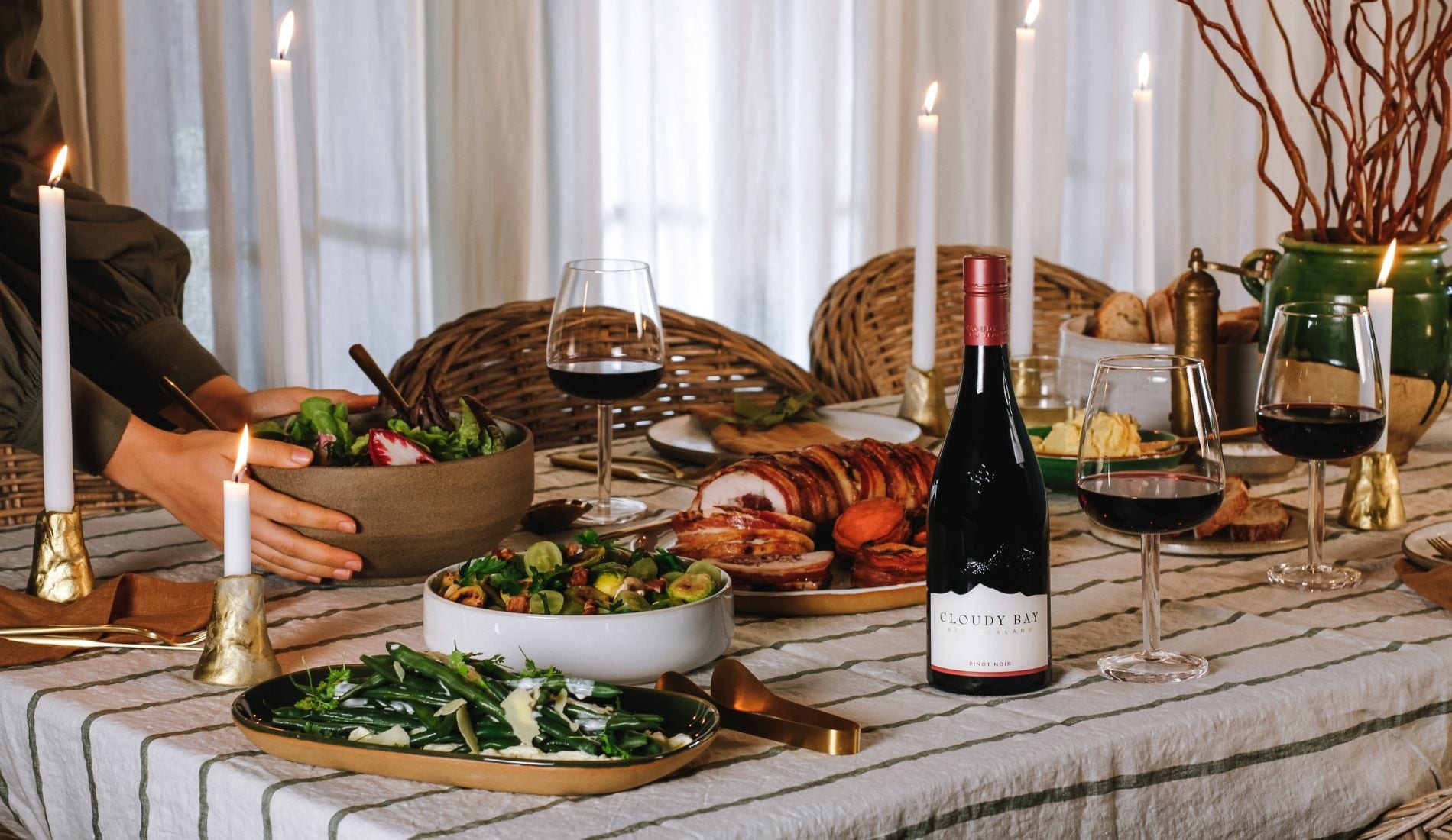 Turkey alla Porchetta wrapped in Manuka Bacon with Cherry Stuffing & Balsamic Jus