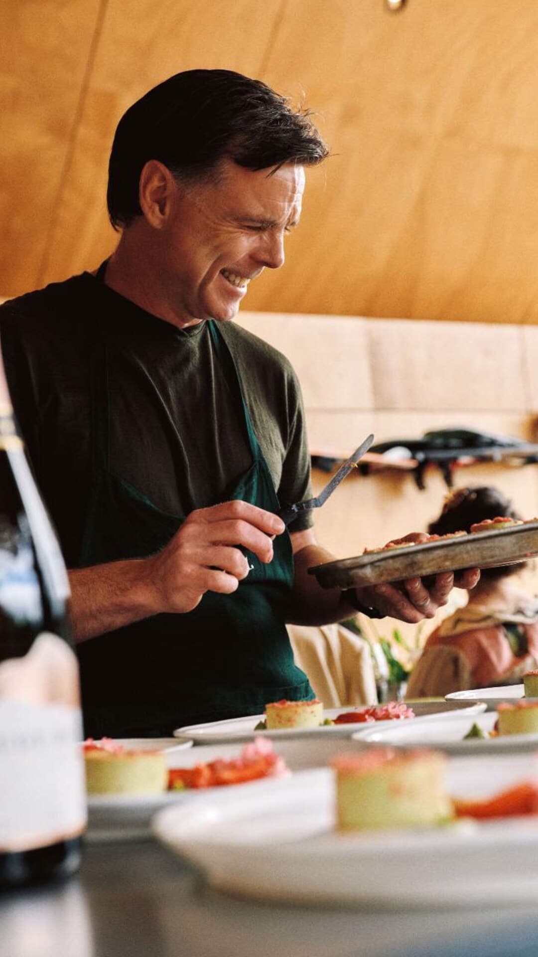 ben cooking in kitchen