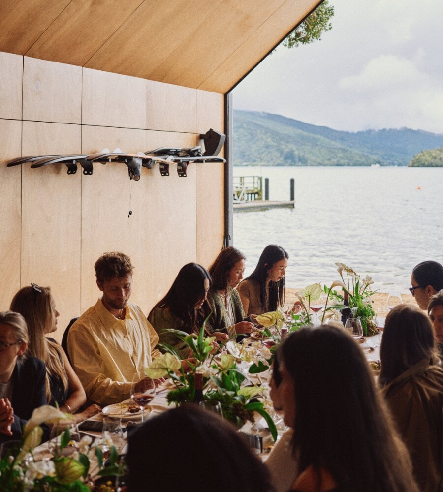guests enjoying lunch