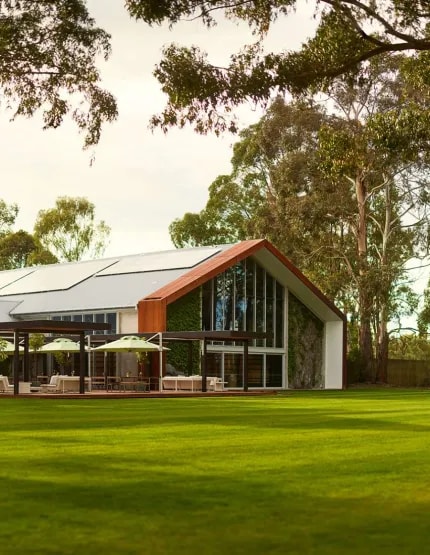 Exterior of Cloudy Bay's Marlborough tasting rooms