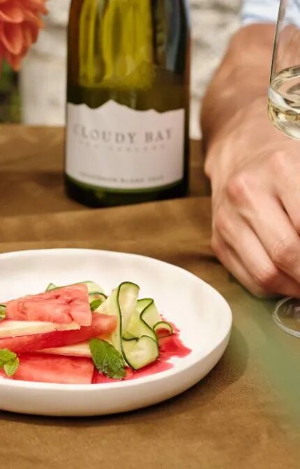 watermelon cucumber and feta salad