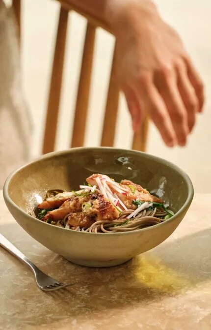 chilled soba noodle salad