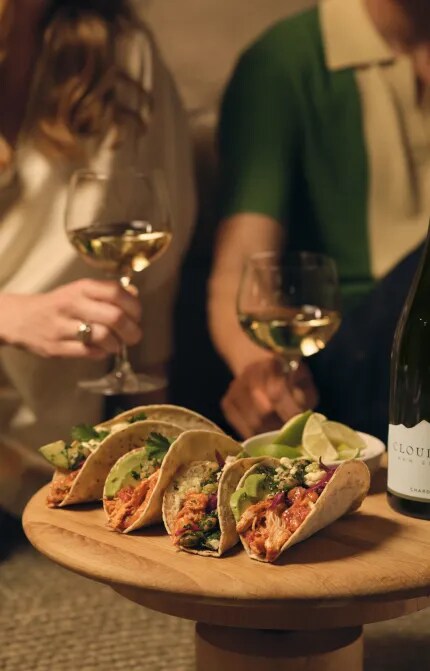 creamy chicken tacos