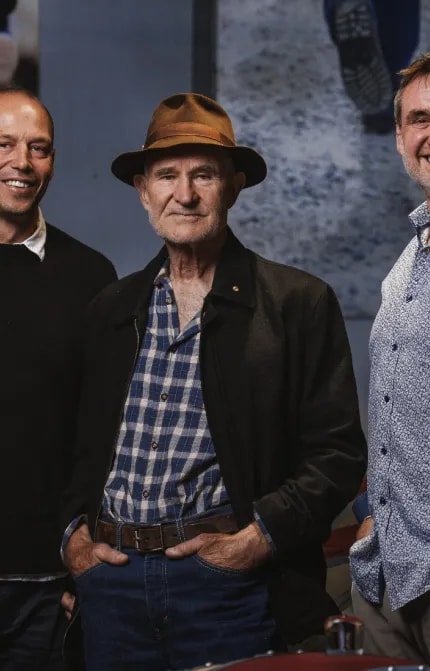 Nikolai St George, David Hohnen and John Flanagan