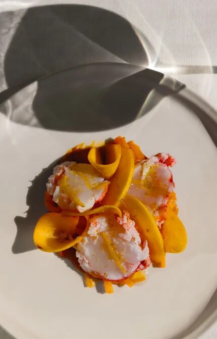 Crayfish, Peach, Butternut & Preserved Lemon 