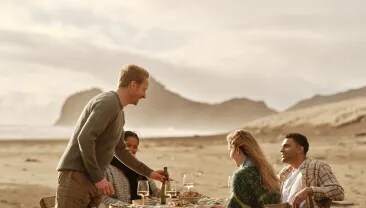 toby and friends at table